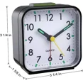 thumbnail image 2 of Luminous Mini Desk Alarm Clocks Analog Quartz Clock For Office And Bedroom Usa, 2 of 6