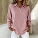 thumbnail image 2 of TaTaai Women Striped 3/4 Sleeve Office Shirt Classic Lapel Button Front Chest Pocket Soft Breathable Fabric Casual Versatile Work Daily Wear Blouse Gift, 2 of 9