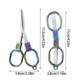 thumbnail image 3 of Portable Stainless Steel Folding Scissors with Keychain for Travel, First Aid, and Crafting, 3 of 9