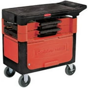 Rubbermaid Commercial Products 618088BLA 2 Shelf Locking Trades Cart, 330-lbs. by RUBBERMAID COMMERCIAL PROD.