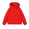 thumbnail image 1 of Gpaecead Manteaux de Randonnée pour Hommes, Couleur Unie, Imperméables, à Manches Longues, à Capuche, Vêtements de Travail avec Multiples Poches, Manteau Coupe-Vent d'Extérieur, 1 of 3