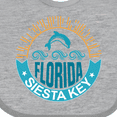 thumbnail image 4 of Inktastic Siesta Key Florida Beach Vacation Boys or Girls Baby Bib, 4 of 4
