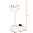 thumbnail image 2 of Gymax Portable Wash Sink Camping Sink Wash Basin Stand w/ Wheels & Foot Pump, 2 of 9