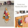 thumbnail image 2 of Fall Leaves Vinyl Record Hand Towels 2 PCS, Autumn Fallen Leaves Kitchen Towel Ultra Soft and Highly Absorbent,Decorative Fingertip Face Towel for Bathroom Hotel, 28.3"x14.4", 2 of 5