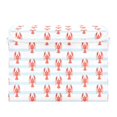 thumbnail image 7 of Yayeee Collapsible Storage Bin with Lid Fabric Closet Decorative Basket with Handles, Blue Stripes Lobster Pattern, 7 of 7
