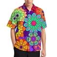 thumbnail image 3 of Blusas con gráficos de flores coloridas para hombres, ropa con estampado floral 3D brillante, camisas de playa, estética de vacaciones, Y2k, camisetas de manga corta para niños, 3 of 5