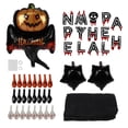 thumbnail image 3 of Halloween Party Decoration Balloons Set Background Cloth Aluminium Film Balloon for Birthday DecorPumpkin Pattern, 3 of 14