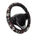thumbnail image 6 of Uorisanigo Cool Steering Wheel Cover for Men Skull Print Car Steering Wheel Cover with Elastic Edge Easy to Install Car Steering Wheel Protector for Winter Car Accessories Gift for Wife, 6 of 8