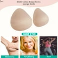 thumbnail image 6 of BIMEI Cotton Breast Forms Mastectomy Sponge Boobs Breathable Prosthesis Bra Insert Pads - #6, Beige, 6 of 7