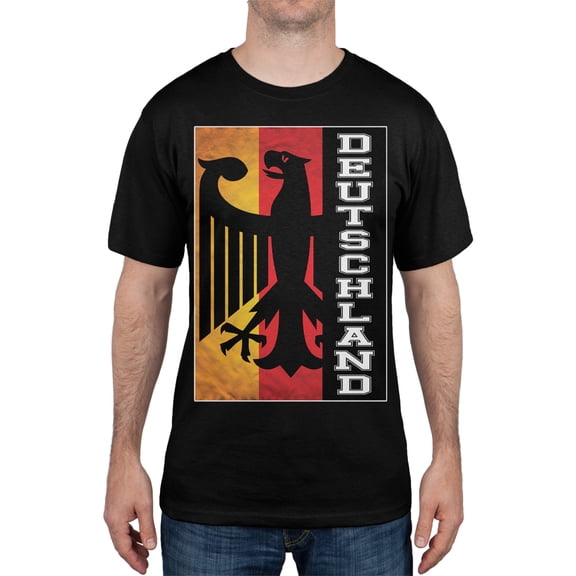 Old Glory Mens World Cup Germany Eagle Silhouette Short Sleeve Graphic T Shirt