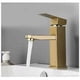thumbnail image 4 of Grifo para lavabo de baño de oro cepillado 006 (oro cepillado), mangueras incluidas, acero inoxidable SUS 304, 4 of 5