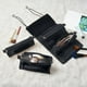 thumbnail image 2 of Neceser de viaje de piel de gran capacidad para mujer, organizador de cosméticos multifuncional con compartimentos, 22,8 x 54,4 cm (blanco, rosa, marrón y negro)., 2 of 7