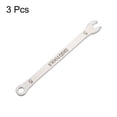 thumbnail image 3 of Uxcell 3pcs Thin Combination Wrench Metric 5mm 6-Point Ended Box 15 Degree Offset Open End Stainless Steel, 3 of 7