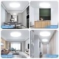 thumbnail image 5 of Lámpara de techo LED redonda ultrafina IRALAN, iluminación para dormitorio, pasillo, baño, sala de estar, blanco neutro, blanco frío, blanco cálido, 48 W, 36 W, 24 W, 18 W, 5 of 5