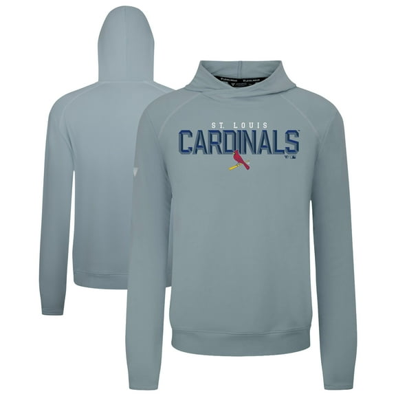 Men's Levelwear Gray St. Louis Cardinals Mandate Carve Tri-Blend Hoodie