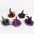 thumbnail image 3 of Nnndbs Halloween Pet Witch Hat for Cats and Small Dogs, Adjustable Witch Hat with Bell and Star Decor, Cute Pet Headwear for Halloween Party, 3 of 3