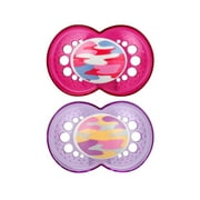 MAM Camo Pacifier, 16+ Months, Girl, 2 pack