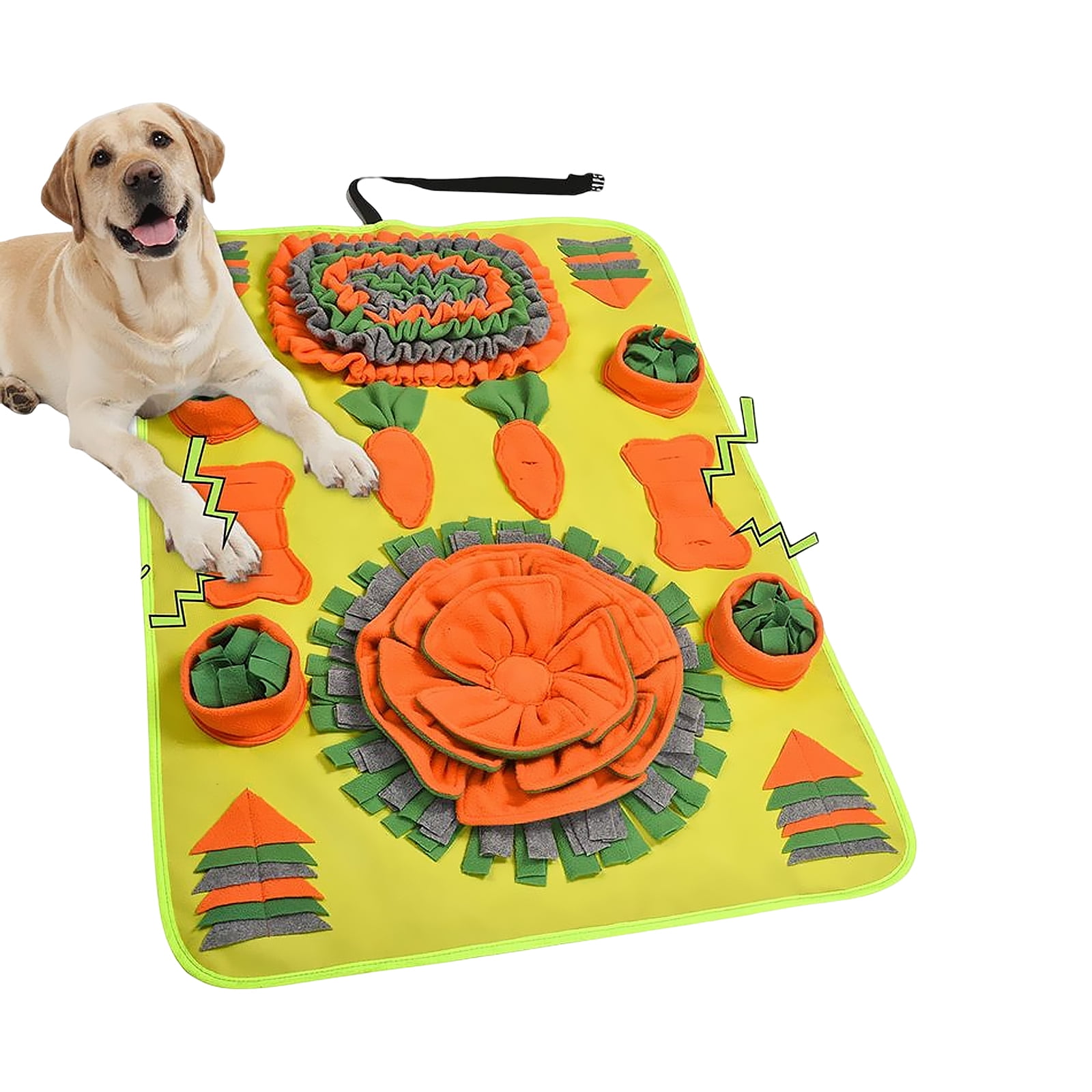 Primepets Snuffle Mat for Dogs, Dog Nosework Feeding Mat, Washable 