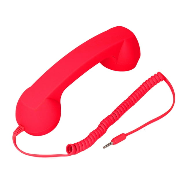 Auricular De Teléfono Retro Del Vintage De 3.5mm, Receptor De Teléfono Celular, Auricular Retro A Prueba De Radiación Portátil, Altavoz Con Micrófono MIC Para Teléfono Móvil