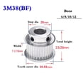 thumbnail image 4 of 1Pcs 3M32 Tooth To 3M40 Tooth Synchronous Wheel Timing Belt Pulley Aluminum Alloy Width 11mm 16mm Bore 5-20mm ,Easy Installation, 4 of 6