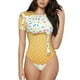 thumbnail image 1 of Fotbe White Ice Cream Body de Mujer con Cuello Redondo y Mangas Cortas, Sin Mangas Ajustado, Suave, Cómodo y Básico-XX-Large, 1 of 7