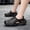 Black, variant on Mens Clogs Hollow Out Slip On Beach Sandals For Men EVA Rain Shoes Open Toe Casual Outdoor Water Shoes US: 9.5 Beige