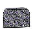 thumbnail image 2 of Balery Purple Butterflies Pattern Oven Cover Kitchen Bread Machine Protector, 2 Slice Toaster Cover for Home, Anti Dust Fingerprint Coaster Cover, 2 of 7