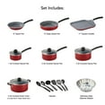 thumbnail image 5 of Tramontina Primaware 18 Piece CERAMIC Cookware Set, Red, 5 of 6