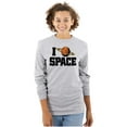 thumbnail image 3 of Saturn Love I Heart Outer Space Long Sleeve TShirt Men Women Brisco Brands S, 3 of 6
