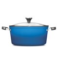 thumbnail image 2 of Starfrit The Rock One Pot 7.2Qt (6.9L) Stock Pot with Lid, Rock.Tec Non-Stick Surface Treatment, Forged Aluminum Base, Side Handles, Enameled Exterior, Dishwasher Safe, Blue, 2 of 8