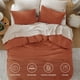 thumbnail image 4 of Juego de edredón Bedsure, tamaño queen, naranja quemado, GentleSoft™, 4 of 8