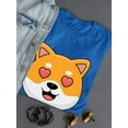 thumbnail image 3 of Cute Shiba Inu Love Eyes T-Shirt Women -Image by Shutterstock, Female Medium, 3 of 4