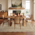 thumbnail image 3 of Nanan 8'x10' Scalloped Jute Area Rug Natural Solid Rug, Farmhouse Washable Rug Non-Slip Indoor Carpet for Living Room Bedroom Home Office, Linen, 3 of 9