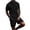 Black Set for Men, variant on Men's Suit Set Loose With Pockets Solid Pattern For Daily Wear And Casual Activities Ideal For Outdoor Sports Black S