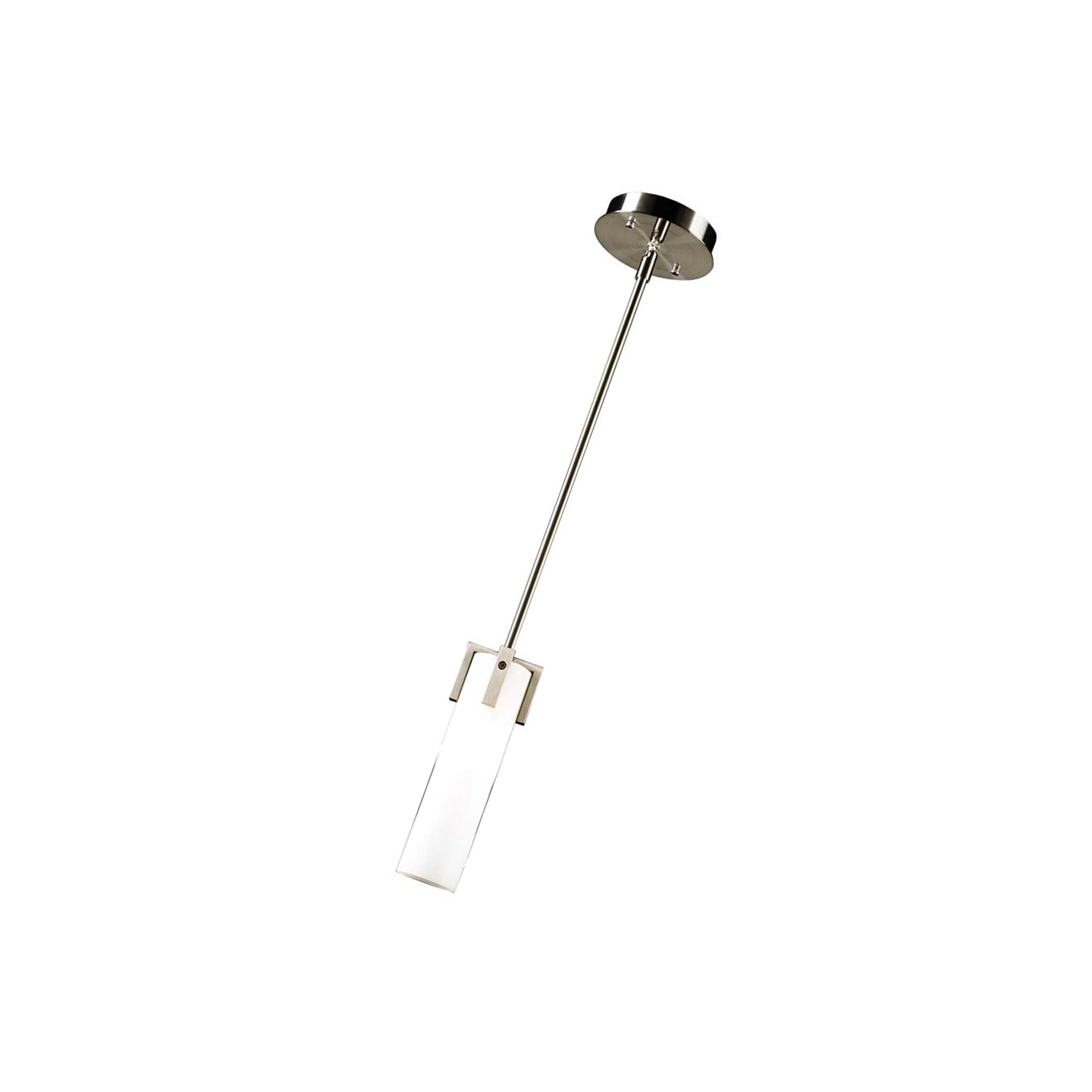 Satin Nickel Finish PLC Lighting 931 SN 1 Light Polipo Collection Mini Pendant
