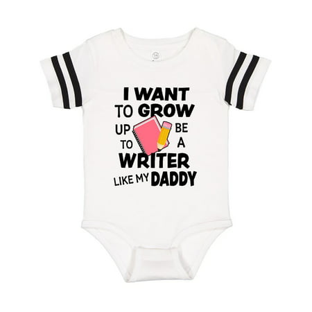 

Inktastic I Want To Grow Up To Be A Writer Like My Daddy Gift Baby Boy or Baby Girl Bodysuit