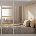 thumbnail image 6 of UIOWIO Twin XL over Queen Metal Bunk Bed Set with Stairs & Storage, Heavy Duty Queen Bunk Bed Frame for Adults & Teens, Includes 6" Memory Foam Mattresses, No Box Spring Needed, Withe, 6 of 9