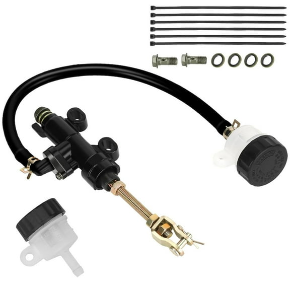 Rear Brake Master Cylinder Reservoir Suitable for ATC 250R TaoTao ATA150 Arctic Cat Suzuki Hawk 250cc 200cc 150cc 125cc 90cc 70cc Chinese ATV Quad Pit Dirt Bike Yerf Dog Go Kart Cart Parts