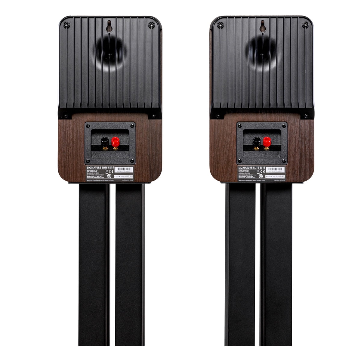 Polk Audio Signature Elite ES15 Compact Bookshelf Speakers - Pair (Walnut)