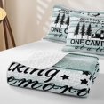 thumbnail image 4 of Erosebridal Happy Camping Quilt Full, Watercolor Old Barn Door Full Bedspread Sets, 3pcs 1 Coverlet and 2 Pillowcases, 4 of 7