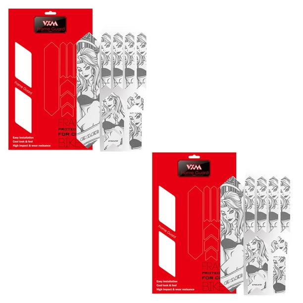 Soidarity Bike Frame Protection 3D PVC Luminous Frame Cover Impermeable Decoración Montaña Type3 NO3