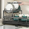 thumbnail image 5 of Cevemin Carbon Steel Double Layer Draining Rack for Bowls and Chopsticks - Kitchen Dish Drying Storage Organizer, 5 of 6
