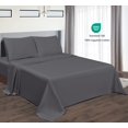 thumbnail image 2 of Shunjie.Home Twin Bed Sheets Set 3 Pieces, 600 Thread Count 100% Egyptian Cotton Bed Sheets, Breathable, Soft & Silky Sateen Weave Fits Mattress from 8" Up to 16" Deep Pocket(Dark Grey, Twin), 2 of 7