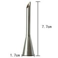 thumbnail image 4 of Last Chance 2X Puff Pastry Nozzles,Stainless Steel Puff Pastry Nozzle Silver 2 Pieces,2Pcs Icing Piping Nozzles Tips Sugarcraft Dessert Pastry Tools, 4 of 6