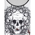 thumbnail image 3 of Más el tamaño del cráneo de Halloween Tie Dye Tee de manga larga Rosegal Mangas largas de talla grande, 3 of 5