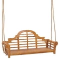 thumbnail image 2 of Teak Wood Lutyens Triple Outdoor Patio Swing, 2 of 5