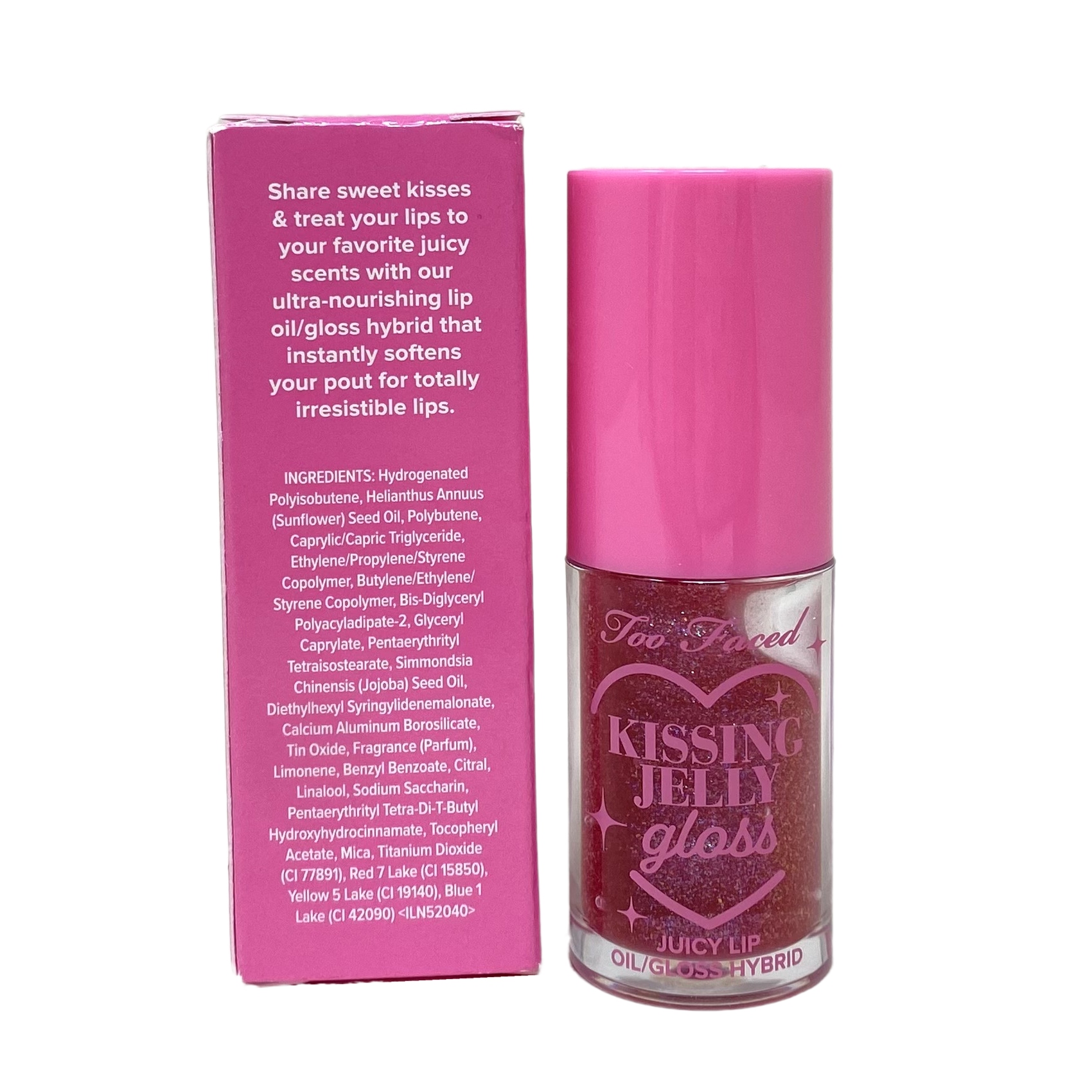 Too Faced Kissing Jelly Non-Sticky Lip Oil Gloss Color: Grape Soda