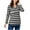 Gray, variant on SHTXOZHI Womens Pregnancy Shirts Long Sleeve Nursing Maternity Tops Striped Breastfeeding Tees