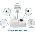 thumbnail image 3 of SALE CLEARANCE CHH-7701 Portable Removable Outdoor Wash Basin White, 3 of 6