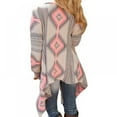 thumbnail image 4 of Cardigan en Tricot à Manches Longues Ouvert pour Femmes avec Ourlet Asymétrique, 4 of 4
